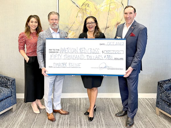 Gehan Homes Makes Red Cross Donation in Wake of Hurricane Ian